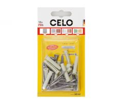 CELO FX 10 univerzálna nylonová hmoždinka + 7 x 65 šesťhranná skrutka (5 ks)