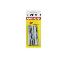 CELO Plastová hmoždinka pre duté materiály HBR 10 x 135 + skrutka 7,0 x 142 (5 ks)