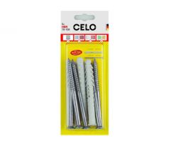 CELO Plastová hmoždinka pre duté materiály HBR 10 x 100 + skrutka 7,0 x 105 (5 ks)