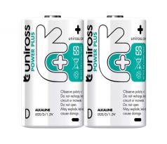 UNIROSS D/LR20/goliáš alkalická batéria 1,5 V POWER PLUS (2 ks/bal.)
