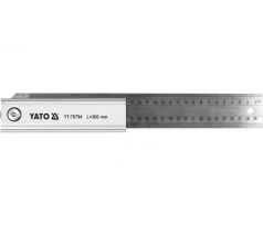 YATO Nastaviteľný uhlomer 300 mm, nerez