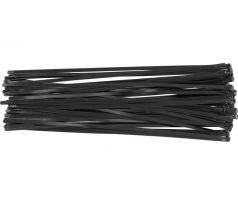 YATO Uvoľniteľná sťahovacia páska 7,6 x 450 mm, čierna (100 ks/bal.)