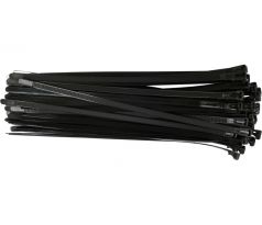 YATO Uvoľniteľná sťahovacia páska 7,6 x 300 mm, čierna (100 ks/bal.)