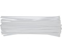 YATO Uvoľniteľná sťahovacia páska 7,6 x 450 mm, biela (100 ks/bal.)