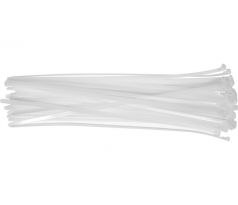YATO Uvoľniteľná sťahovacia páska 7,6 x 400 mm, biela (100 ks/bal.)