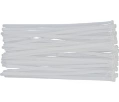 YATO Uvoľniteľná sťahovacia páska 7,6 x 300 mm, biela (100 ks/bal.)