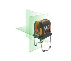 AEG krížový čiarový laser s kovovými nohami (zelené) CLG330-K