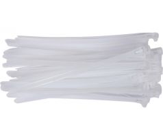 YATO Uvoľniteľná sťahovacia páska 7,6 x 200 mm, biela (100 ks/bal.)