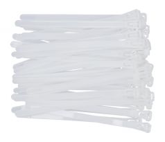 YATO Uvoľniteľná sťahovacia páska 7,6 x 150 mm, biela (100 ks/bal.)