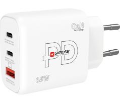 SKROSS GaN rýchlonabíjačka 65 W PD 2 x USB-C
