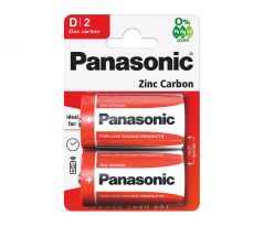 PANASONIC D/góliáš Zinok-mangánová batéria 1,5 V (2 ks/bal)