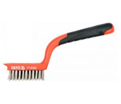 Drôtená kefa ručná 180 mm nerezová oceľ-5 radov