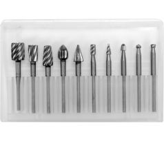 YATO Turbo fréza sada 10-dielna na kov (3,2 mm stopka)