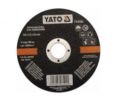 YATO Rezací kotúč na kov 125 x 2,5 x 22,2 mm inox