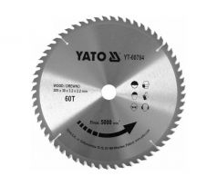 Pilový kotúč na drevo 305 x 30 x 2,0 mm / 60T YATO