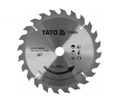 Pilový kotúč na drevo 190 x 20 x 1,5 mm / 24T YATO