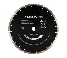 Diamantový rezný kotúč 350 x 3,4 x 10,0 x 25,4 mm segmentovaný YATO