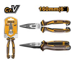 INGCO Kliešte s dlhým nosom 160 mm CrV