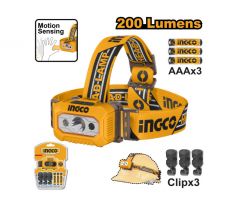 INGCO Čelovka 200 lumenov