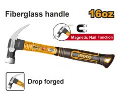 INGCO Tesárske kladivo 450 g so skleneným vláknom a magnetom