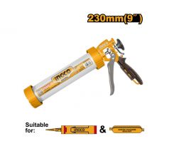INGCO Pištoľ na tmel 230 mm uzavretý alu