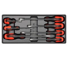 Sada skrutkovačov 7 kusov CrMo ploché (vložka do zásuvky) YATO