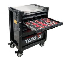 SERVISNÁ SKRINKA SO 157 NÁSTROJMI, 7 ZÁSUVIEK S OTVÁRACÍM ZÁMKOM