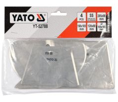 Súprava škrabiek 4 kusy inox YATO