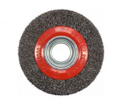 Okrúhla kefa 150 x 32 mm so zužujúcimi sa krúžkami inox YATO