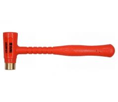 YATO plastové a mosadzné kladivo 700 g, nekvapiace, priemer 32 mm