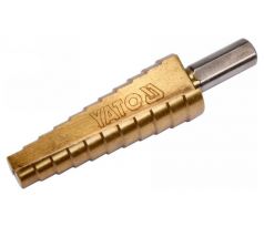 Krokový vrták 10-20 mm 11-stupňový HSS titán-nitrid YATO