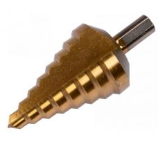 Stupňovitý vrták 10-45 mm 8-stupňový HSS titán-nitrid YATO