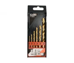 YATO sada špirálových vrtákov 6 ks 2-8 mm HSS-TiN