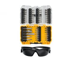 DEWALT Sada bitovBithegy 47 kusová + ochranné okuliare