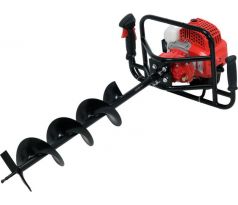 YATO Benzínový pódny vrták 51,2 cm3 + 3 vrtáky