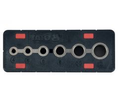YATO šablóna na vŕtanie 4-12 mm