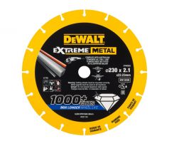 DEWALT EXTREME METAL Diamantový rezací kotúc na kov 230 x 2,1 x 22,2 mm (metal/alu/nehrdzaviaca oceľ)