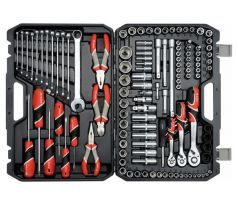 Gola sada 1/2”, 3/8”, 1/4” + príslušenstvo 129 ks