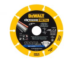 DEWALT EXTREME METAL Diamantový rezací kotúc na kov 125 x 1,3 x 22,2 mm (metal/alu/nehrdzaviaca oceľ)