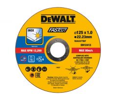 DEWALT Rezací kotúč na kov 125 x 1,0 x 22,2 mm inox WA60TBF v plastovom vedre (100 ks/bal)