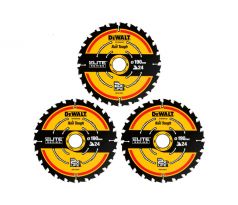 DEWALT EXTREME pílový kotúc na drevo 190 x 30 x 1,65 mm / 24T (3 ks)