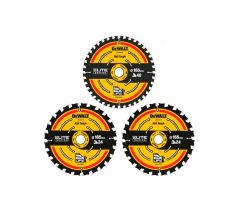 DEWALT EXTREME Sada pílových listov na 3-dielne drevo 165 x 20 x 1,65 mm / 2 x 24T + 1 x 40T