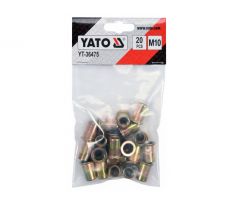 Oceľová nitovacia matica M10 (20 ks) YATO