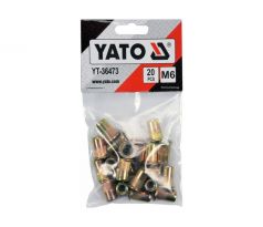 Oceľová nitovacia matica M6 (20 ks) YATO