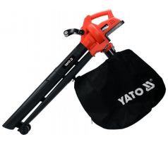 YATO Akumulátorový fúkač/vysávač lístia 45 litrov 2 x 18 V Li-Ion (bez batérie a nabíjačky)