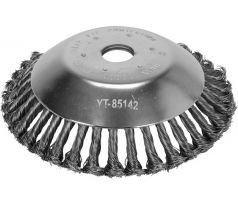 YATO Skrútený kefový kotúč 200 x 25,4 mm pre krovinorez, strunovú kosačku