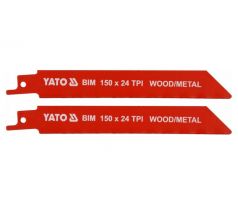 YATO pílový list na šabľovú pílu 150 mm/24TPI bimetal (2 ks/bal.)