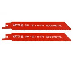 YATO pílový list na šabľovú pílu 150 mm/10TPI bimetal (2 ks/bal.)