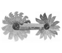 Závitový hrebeň 24 čepieľok 0,25-6,0 mm 60° YATO