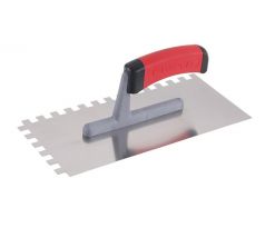 Hladidlo nerez 280 x 130 mm 10-zubé gumová rukoväť Profi